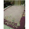 Vintage Pink Floral rug -- Size is approximately 9 1/2 feet by 13 1/2 feet NOTE ::: TO CHECK OUT THE