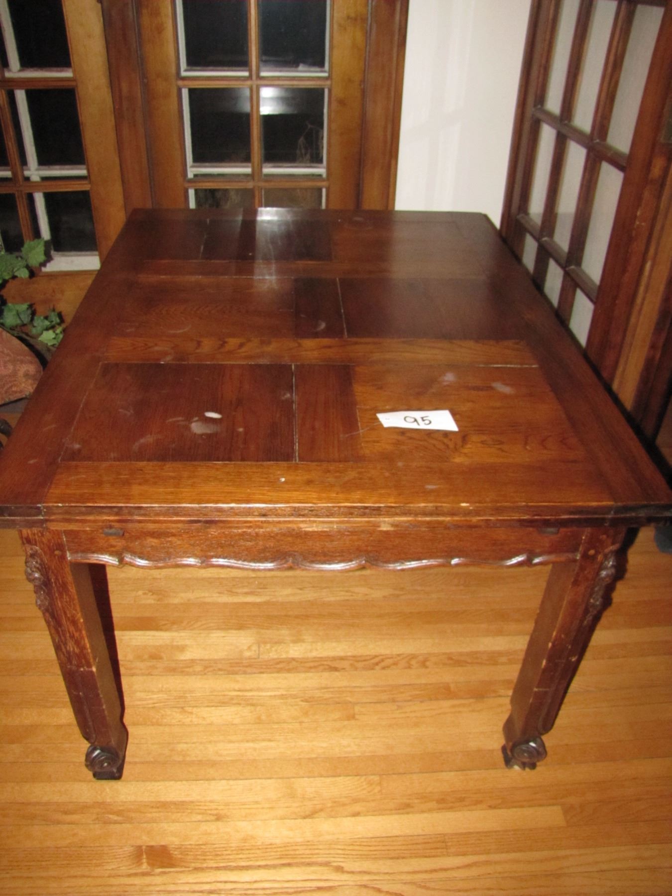 Wood Draw Leaf Table with pull out extention leaves -- Beautifully ...