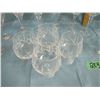 Image 2 : Assorted cut glass wine goblets