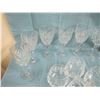 Image 3 : Assorted cut glass wine goblets