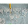 Image 4 : Assorted cut glass wine goblets