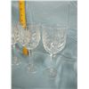 Image 6 : Assorted cut glass wine goblets