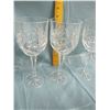Image 7 : Assorted cut glass wine goblets