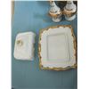 Image 15 : Weimar dinner ware table setting, various patterns, Sm Tray is Limoges