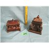 Image 1 : Two collectible display boxes  - possibly resin