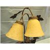 Image 2 : angel playing harp table lamp, tulip style shades