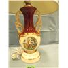 Image 2 : victorian style electric table lamp with white shade