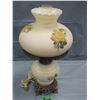 Image 1 : electric table lamp cast base yellow roses