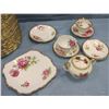 Image 11 : table dinnerware - rose themed - assorted patterns and makers