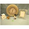 Image 1 : Clock, picture frame, book ends ,