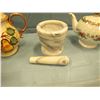 Image 5 : granite mortar and pestle, cups and saucers, teapots