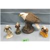 Image 1 : Collection of 4 eagle statues