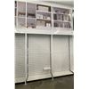 Image 2 : Row of 4 tier retail shelves (approx. 193in W 148in H 25in D ((to the wall/back - excellent conditio