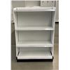 Image 3 : Large 4 Tier retail shelving double-sided gondola with end caps (approx. 190in W 55in H ((73in w/sig