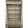 Image 2 : 4 drawer retail glass display cabinet (approx. 92in H 46in L 18in D - excellent condition) BIDDERS A
