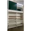 Image 1 : 2 rows of 5 tier retail shelving (approx. 97in W 148in H 26in D - excellent condition) BIDDERS ARE R