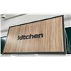 Image 2 : Large Kitchen store sign (approx. 13ft W 76in H 2in D) BIDDERS ARE RESPONSIBLE FOR ALL COSTS ASSOCIA