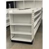 Image 1 : 5 Tier retail shelving double-sided gondola with end caps (approx. 180in W 55in H 38in D - excellent