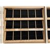 Image 2 : 2 rows of 3 tier retail shelving w/displays (approx. 97in W 148in H 26in D - excellent condition) BI
