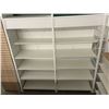 Image 2 : 2 rows of 5 tier retail shelving (approx. 97in W 148in H 26in D - excellent condition) BIDDERS ARE R