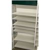 Image 2 : 2 rows of 7 & 8 tier retail shelves (approx. 145in W 148in H 26in D - excellent condition) BIDDERS A