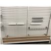 Image 2 : 2 rows of retail Slatwall w/shelves included (approx. 95in W 148in H 26in D - excellent condition - 