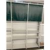 Image 2 : Large 7 row retail shelving (approx. 28ft W 148in H 26in D - excellent condition - sign not included