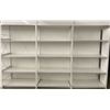 Image 4 : 16 rows of 4 & 5 tier retail shelving (approx. 61 1/2ft W 148in H 26in D - excellent condition) BIDD