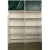 Image 2 : 3 rows of 4 tier retail shelving (approx. 146in W 148in H 26in D - excellent condition) BIDDERS ARE 