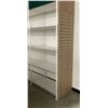 Image 3 : 3 rows of 4 tier retail shelving (approx. 146in W 148in H 26in D - excellent condition) BIDDERS ARE 