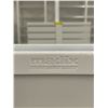 Image 5 : Double-sided retail shelving unit (approx. 34in W 59in H (69in w/sign holder) 38in D - excellent con