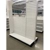 Image 4 : Large Slatwall retail unit w/hooks (approx. 74in W 85in H 35in D - excellent condition - Madix brand