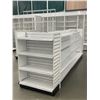 Image 2 : 5 tier retail shelving double-sided gondola with single end cap (approx. 163in W 55in H (73in w/sign