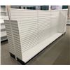 Image 4 : Large Slatwall retail w/single end cap & 7 shelves (approx. 168in W in 67H 38in D - excellent condit