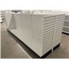 Image 3 : 3 tier retail shelving double-sided gondola with single end cap (only one side has shelves - approx.