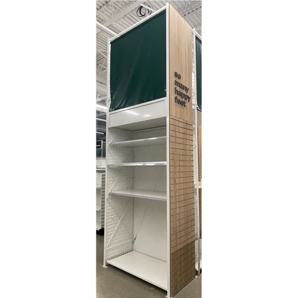 4 tier single retail shelf (approx. 50in W 148in H 26in D  - excellent condition) BIDDERS ARE RESPON