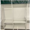 Image 3 : 4 rows of 2 tier retail shelving (approx. 181in W 148in H 26in D - excellent condition) BIDDERS ARE 