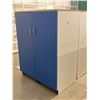 Image 3 : 2 door retail storage cabinet (approx. 48in W 61in H 28in D - excellent condition) May contain betwe