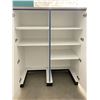 Image 2 : 2 door retail storage cabinet (approx. 48in W 61in H 28in D - excellent condition) May contain betwe