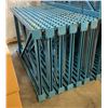 Image 1 : 6 Blue pallet racking of uprights (approx. 43in W 73in H 7in D)