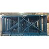 Image 1 : 6 Blue pallet racking of uprights (approx. 42in W 96in H 7in D)