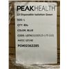 Image 3 : Pallets of Peak Health level 3 blue isolation gown (Sizes may vary - Please note: Expiry dates may d