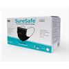 Image 1 : Pallet of SureSafe ultra soft 3-ply earloop face masks black edition (approx. 2000 mask per box) - E