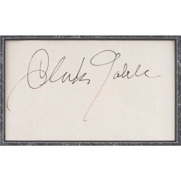 A Clark Gable Signature.