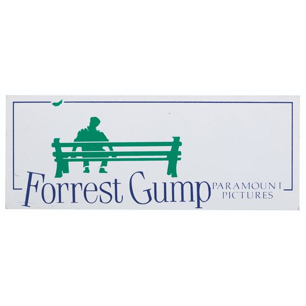 A "Forrest Gump" Parking Placard.