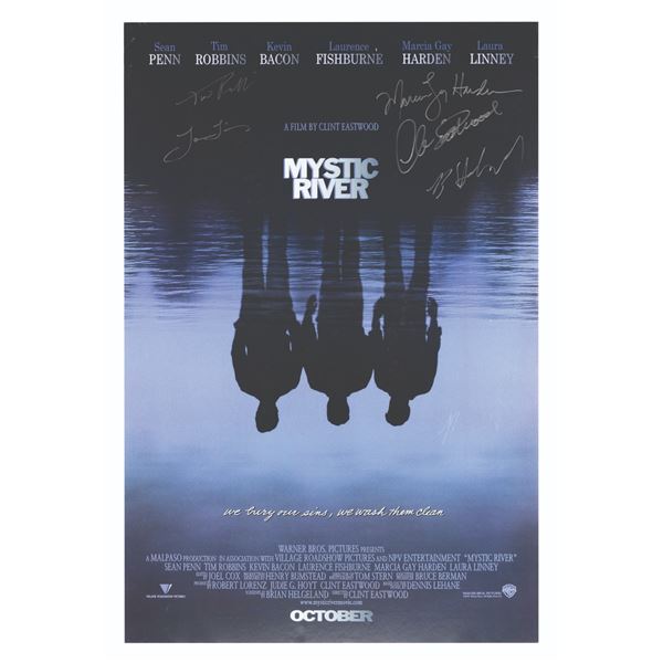 A "Mystic River" Signed Poster.