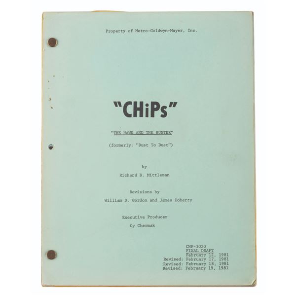 A "CHiPs" Shooting Script.