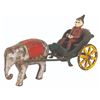 Image 2 : A Cast Iron Elephant and Clown Carriage.