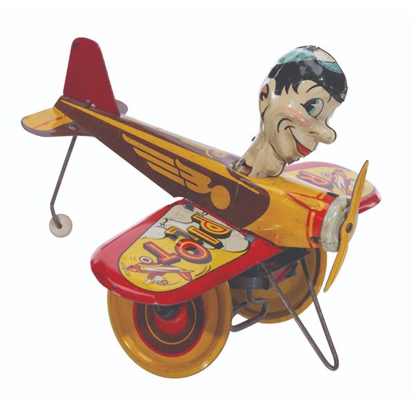 A Rookie Pilot Wind-Up Toy.