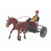 Image 1 : A D.G.M. Wind-Up Race Horse and Jockey Toy.